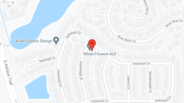 White Flowers in google map
