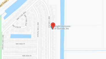 Bright Horizons of Sunrise in google map