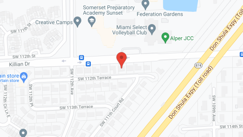 Map of the neighborhood around Sunset Gardens II