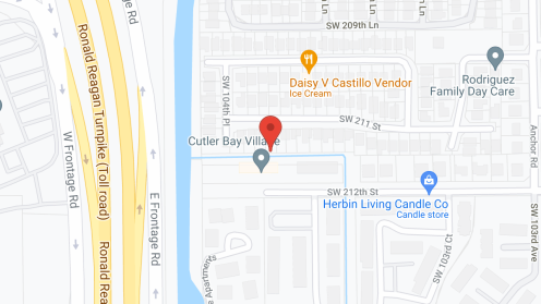Map of the neighborhood around Cutler Bay Village