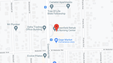 Greenfield Rehab & Nursing in google map
