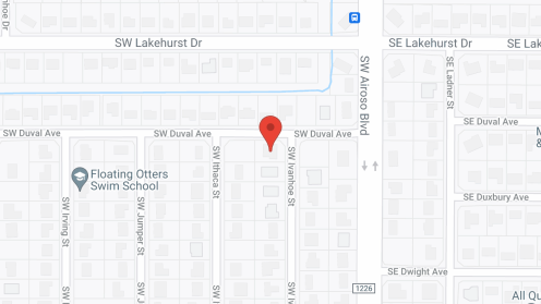 Map of the neighborhood around Rosie's Place ALF