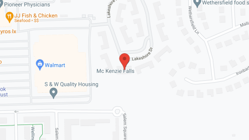 Map of the neighborhood around McKenzie Falls