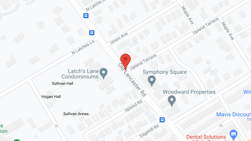 Map of the neighborhood around Symphony Square