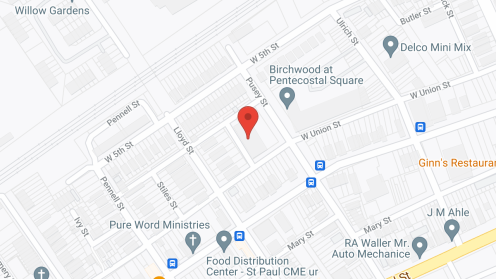 Map of the neighborhood around Pentecostal Square
