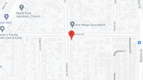 Map of the neighborhood around Mount Vernon Eldercare