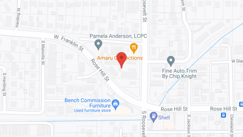 Map of the neighborhood around Olive Grove Apartments