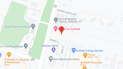 Map of the neighborhood around Suffield Commons, LLC