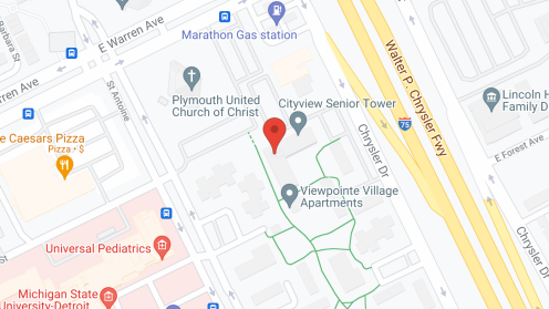 Map of the neighborhood around Cityview Senior Tower
