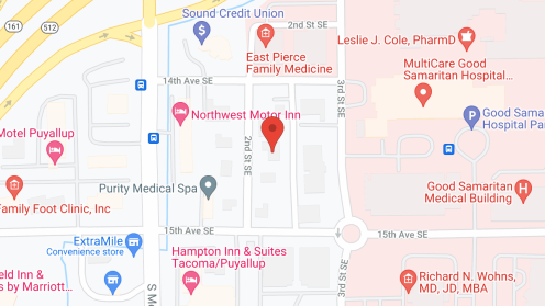 Map of the neighborhood around Sam's House