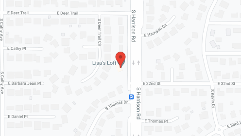 Map of the neighborhood around Lisa's Loft