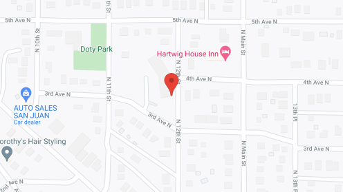 Map of the neighborhood around Oakwood Manor
