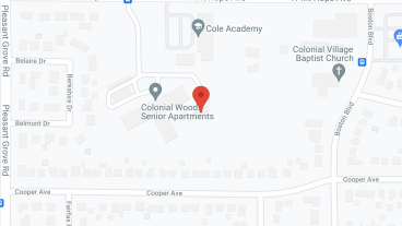 Colonial Woods in google map