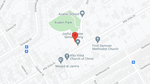 Map of the neighborhood around Joyful Chapter