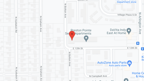 Map of the neighborhood around Preston Pointe