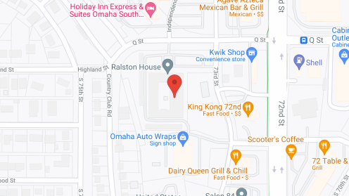 Map of the neighborhood around Ralston House