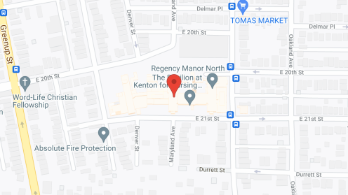 Map of the neighborhood around Regency Manor North