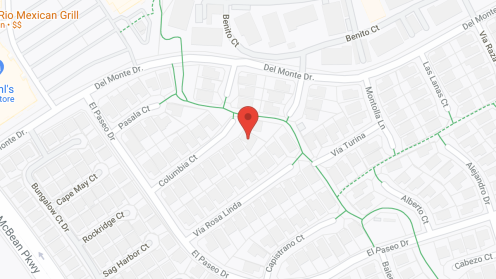 Map of the neighborhood around Valencia Manor Homes