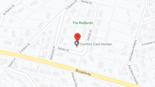 Map of the neighborhood around Comfort Care Three