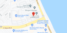 Harborside at Melbourne in google map