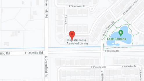 Map of the neighborhood around Majestic Rose