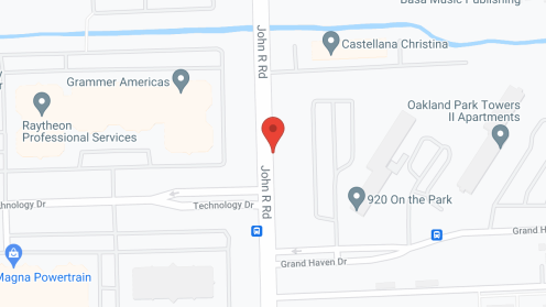 Map of the neighborhood around Oak Park Towers II