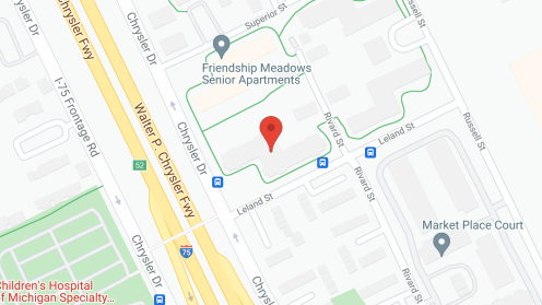 Map of the neighborhood around Friendship Meadows