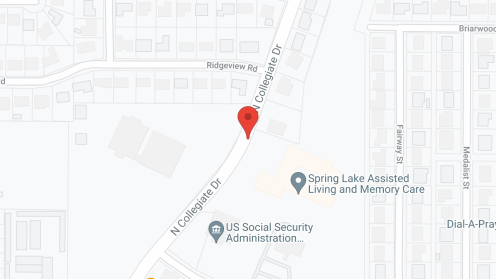 Map of the neighborhood around Spring Lake Assisted Living and Memory Care