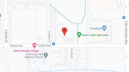 Map of the neighborhood around Sierra Meadows