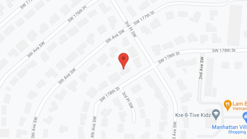 Map of the neighborhood around Lina's AFH #4