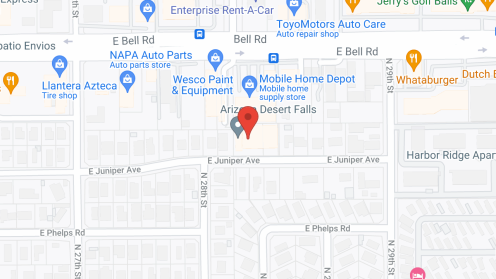 Map of the neighborhood around Arizona Desert Falls