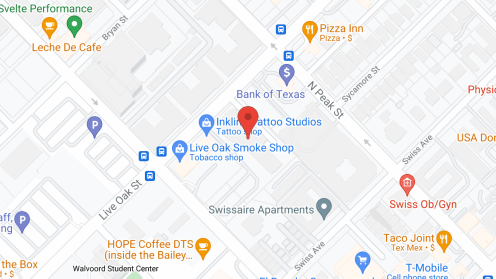 Map of the neighborhood around The Dallas Center of Rehabilitation