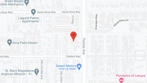 Map of the neighborhood around Trinity Gardens on Portola