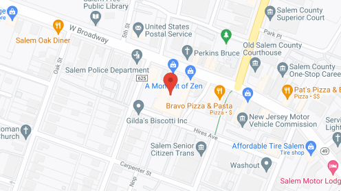Map of the neighborhood around Salem Senior Village