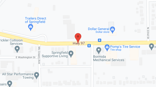 Map of the neighborhood around Springfield Supportive Living Center