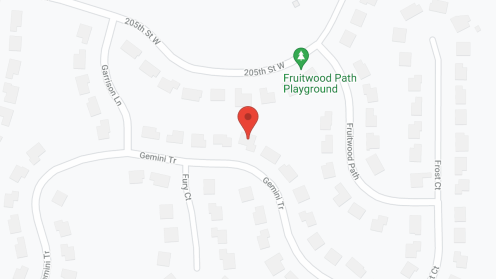 Map of the neighborhood around Gemini Manor