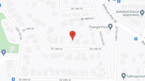 Map of the neighborhood around West Bellevue Senior Care