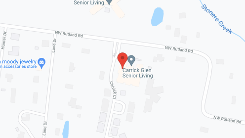 Map of the neighborhood around Carrick Glen Senior Living