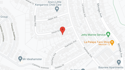 Map of the neighborhood around Avalon Palms