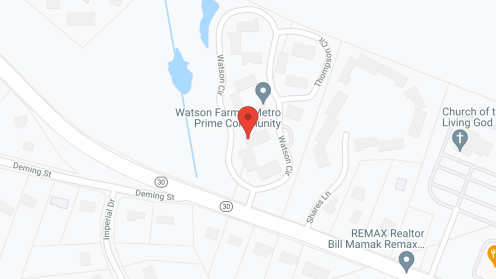 Map of the neighborhood around Watson Farm