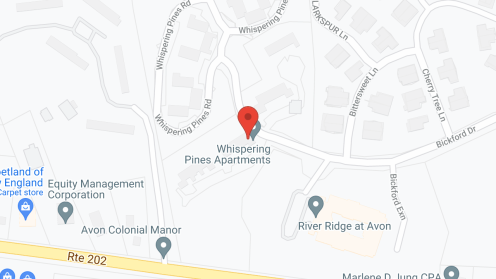 Map of the neighborhood around Whispering Pines II