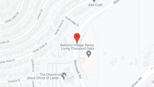 Map of the neighborhood around Belmont Village Thousand Oaks