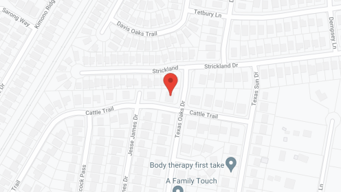 Map of the neighborhood around Live Oaks