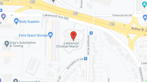 Map of the neighborhood around Lakewood Christian Manor
