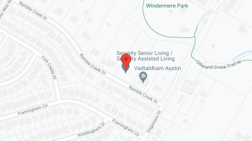 Serenity Senior Living in google map