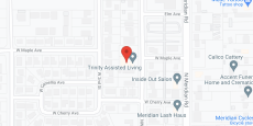 Trinity at 1st Street in google map