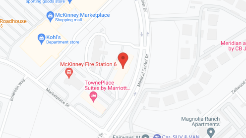 Map of the neighborhood around The Ivy of McKinney