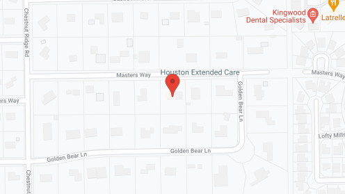 Map of the neighborhood around Houston Extended Care
