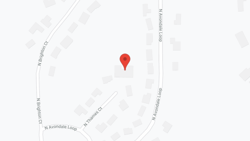 Map of the neighborhood around Larks Haven