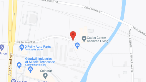 Map of the neighborhood around Cades Center Assisted Living